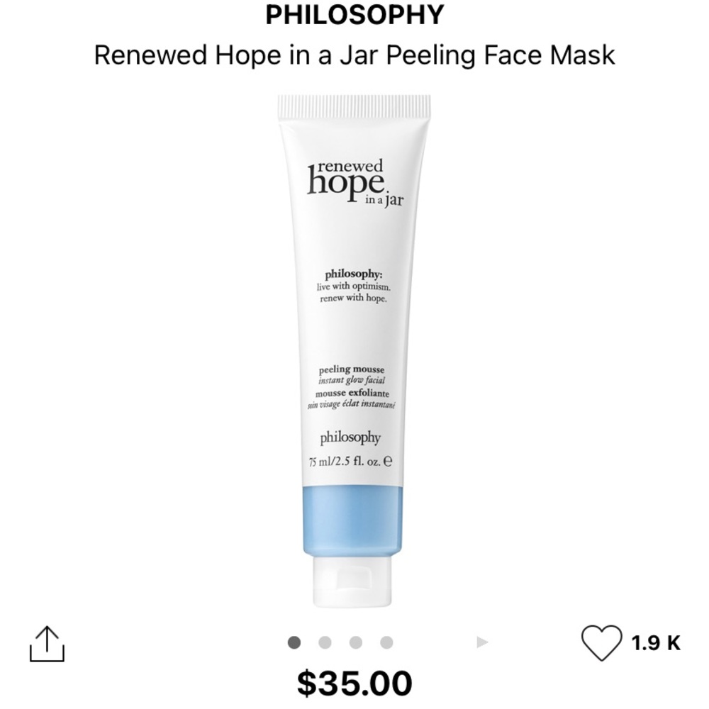 Philosophy Renewed Hope In a Jar Peeling Face Mask